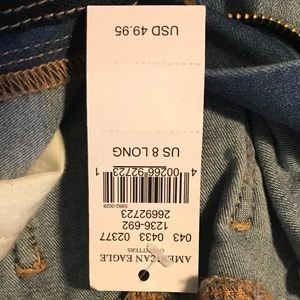 American eagle light ripped jeans
